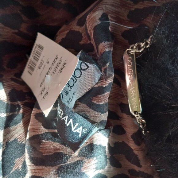 DOLCE & GABBANA BLACK WOOL FUR COLLAR SKIRT SUIT NWT IT 40 US 4 - Picture 10 of 16